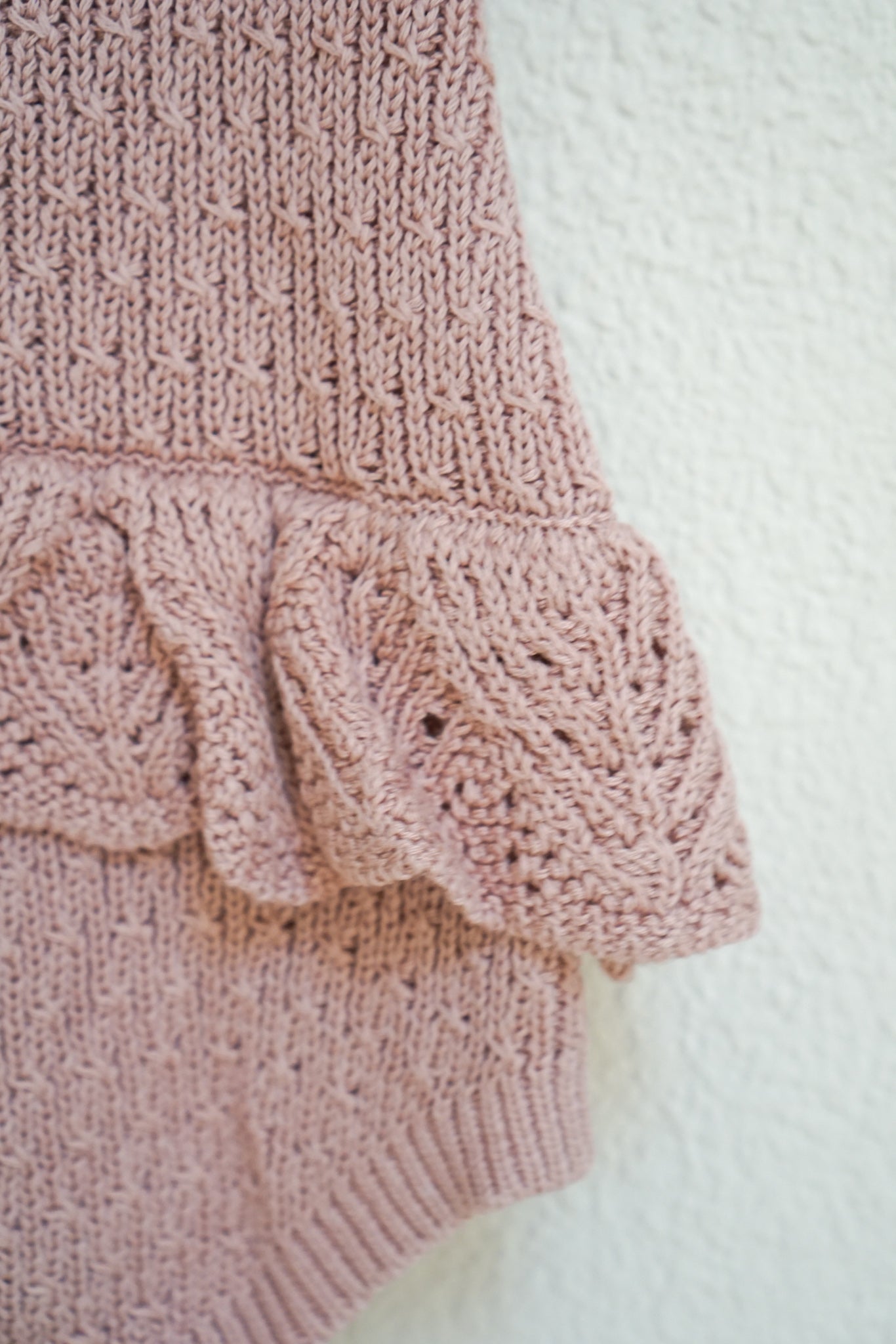 Peony Ruffled Knit Romper