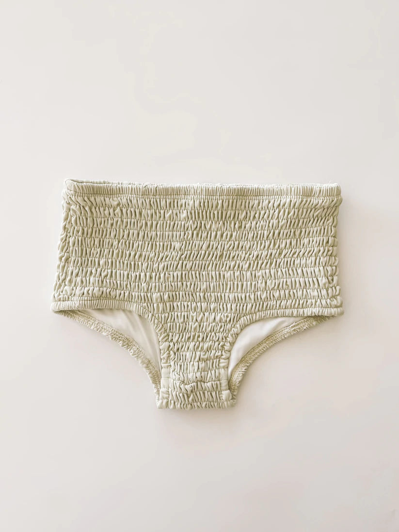 High Waisted Bikini Bottoms - Sage