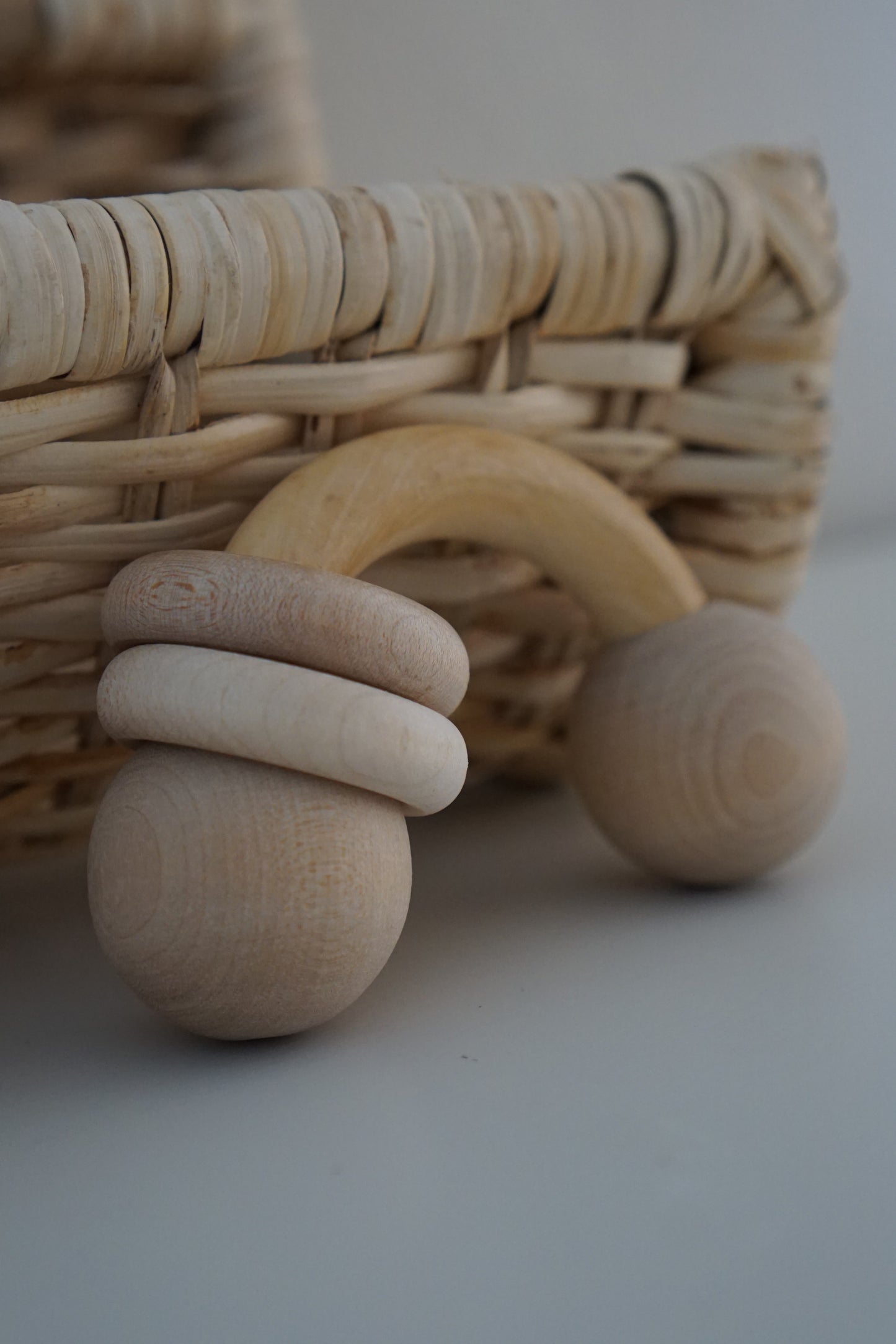 Rainbow Wooden Rattle