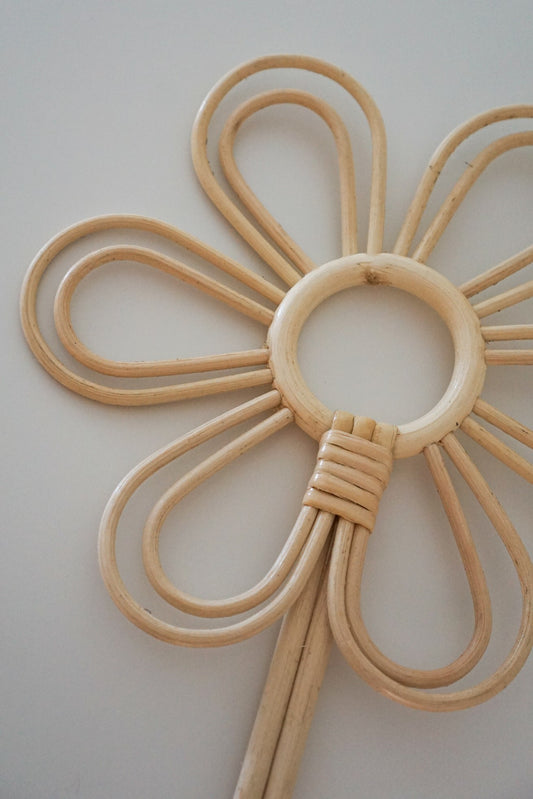 Rattan Flower Wall Hook