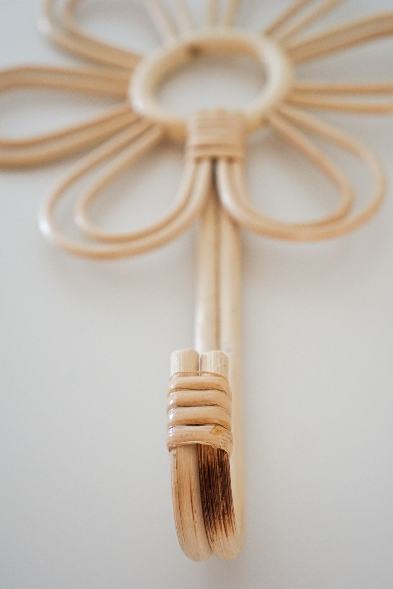 Rattan Flower Wall Hook