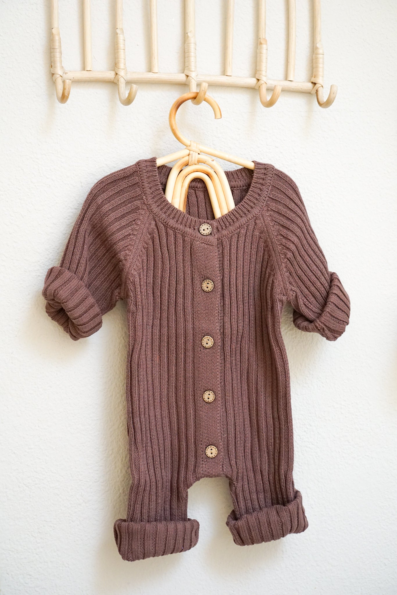 Coffee Wool Jumpsuit