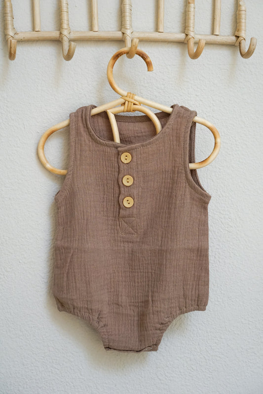 Sand Sleeveless Romper